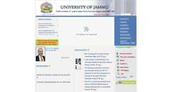 Desktop Screenshot of jammuuniversity.in