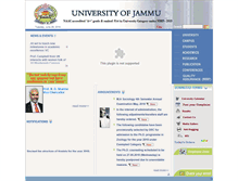 Tablet Screenshot of jammuuniversity.in